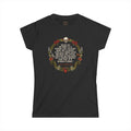 Rise of the Crimson Tide Floral Skull Women's Tee — Empowering Gothic Quote Shirt