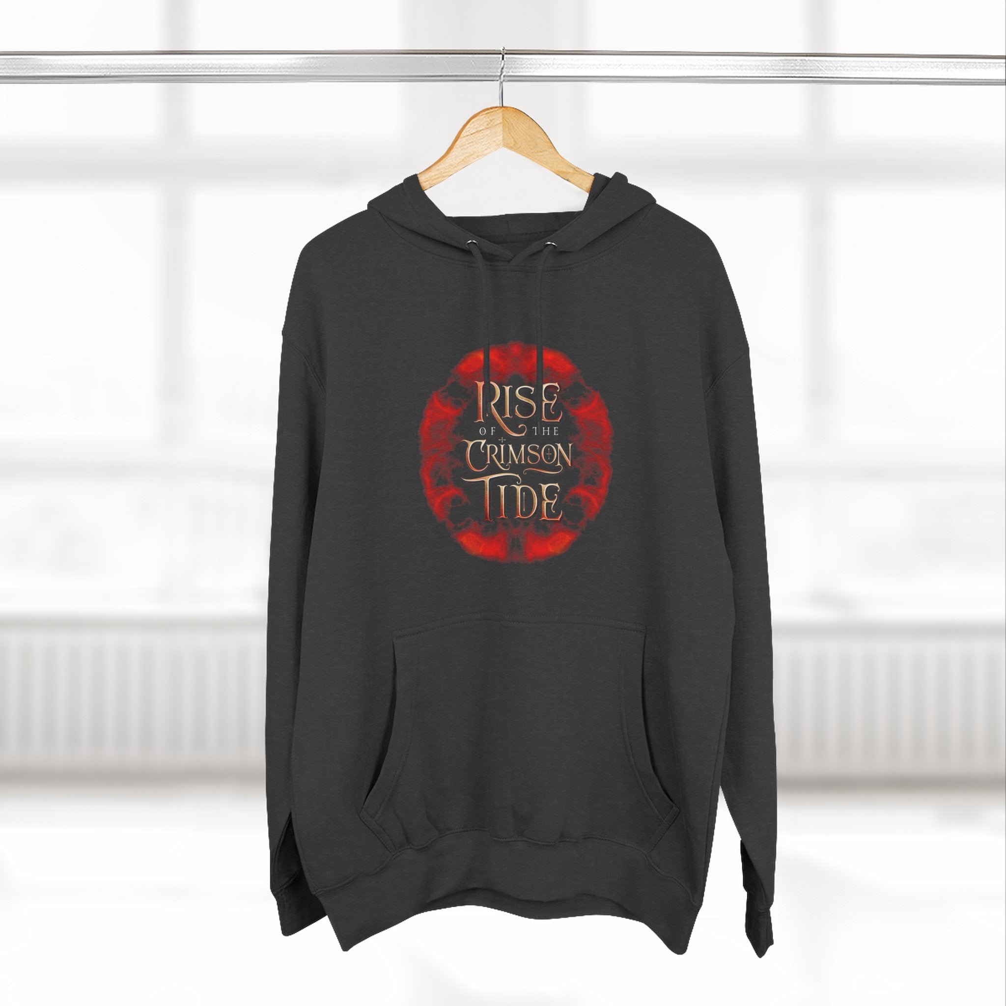 Rise Crimson Tide Hoodie — Coastal Tide Graphic Fleece Hoodie
