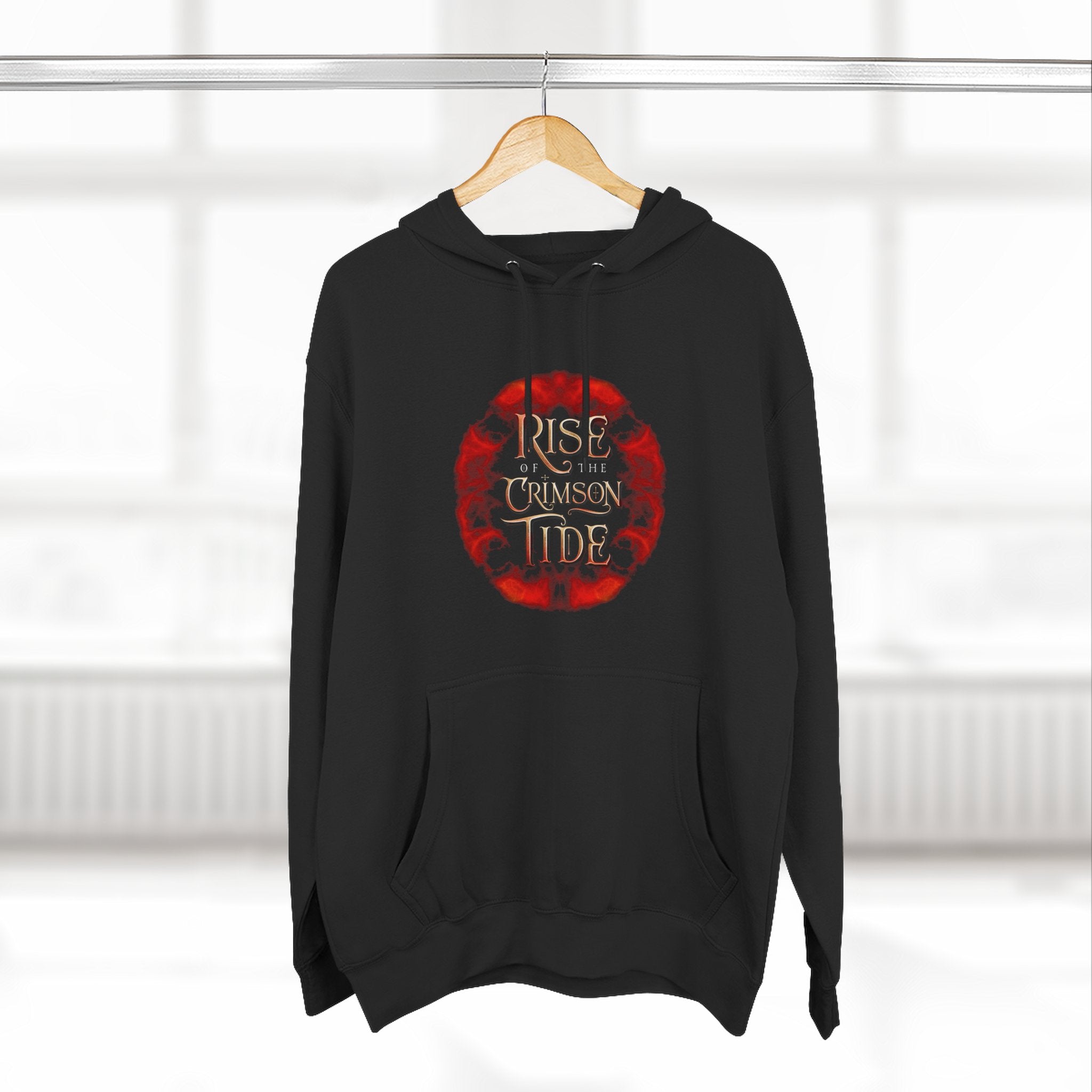 Rise Crimson Tide Hoodie — Coastal Tide Graphic Fleece Hoodie