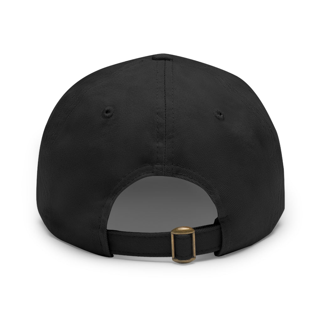 Skull & Crossbones Leather Patch Dad Hat — Edgy Pirate Skull Cap