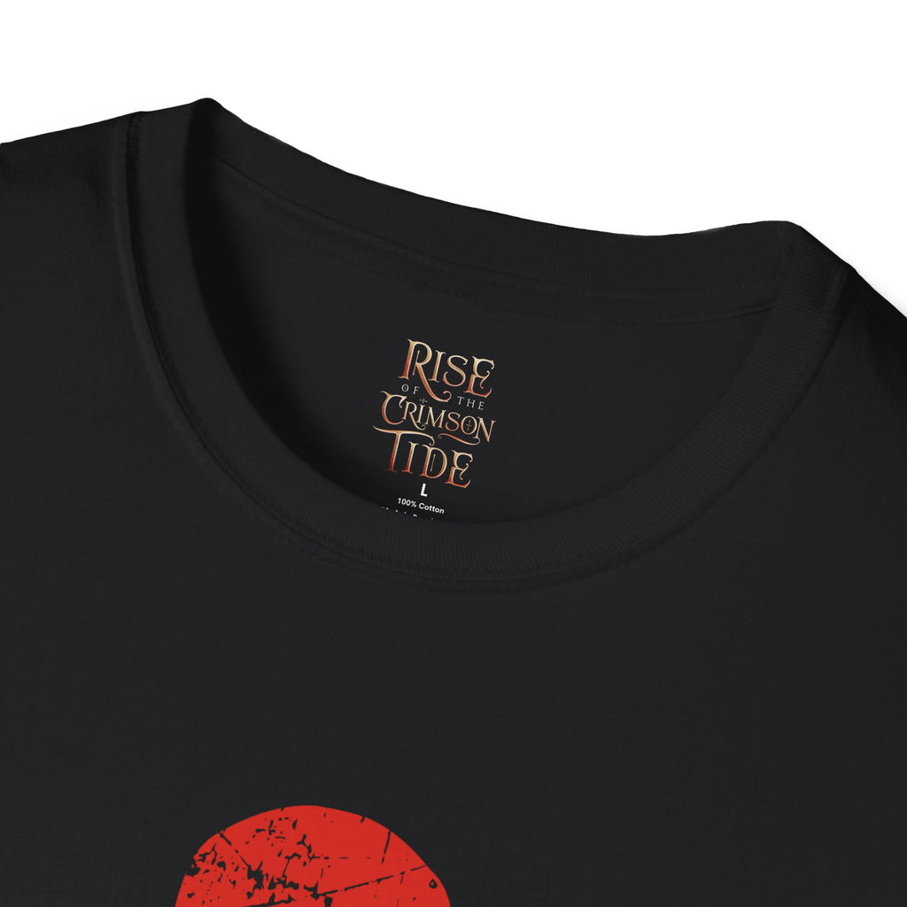 Crimson Tide Skull T-Shirt — Red Skull & Crossbones Graphic, “Rise of the Crimson Tide” Back Print