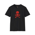 Crimson Tide Skull T-Shirt — Red Skull & Crossbones Graphic, “Rise of the Crimson Tide” Back Print