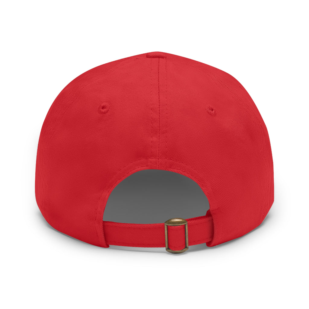 Skull & Crossbones Leather Patch Dad Hat — Edgy Pirate Skull Cap